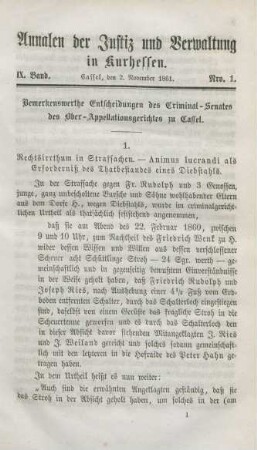 2. November 1860-1. Oktober 1861 = Nro. 1-12