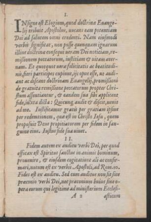 Insigne est Elogium, quod doctrinae Evangelii tribuit Abpostolus, vocans eam potentiam Dei ad salutem omni credenti ...