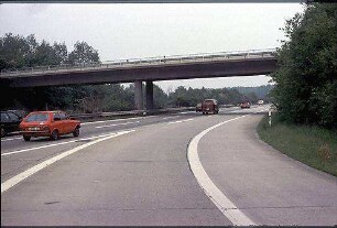 Einfahrt Ost zu Hauptfahrbahn Ost (Heidelberg Richtung Frankfurt)