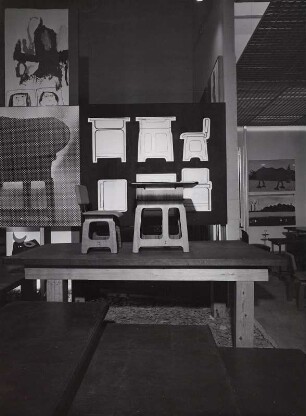XII. Triennale Mailand, Belgische Abt., Schultisch und -stuhl
