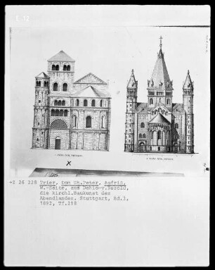 Trier, Dom Sankt Peter, West- und Ostseite