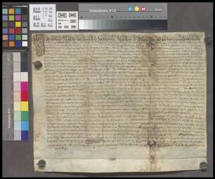 Dolgesheim: Schultheiß und Schöffen des Gerichts Dolgesheim beurkunden, daß Paulus Fleck von der Pfarrkirche zu Dolgesheim 120 fl. zu 7 1/2 fl. Zi...