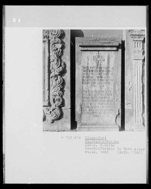 Inschriftstein in Form einer Stele