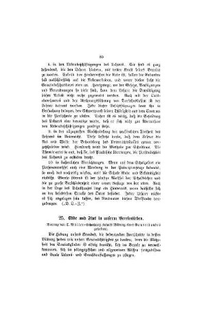 Ebbe und Flut in unserm Vereinsleben