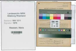 Entnazifizierung Maria Maassen , geb. 17.02.1909 (Damenschneiderin)