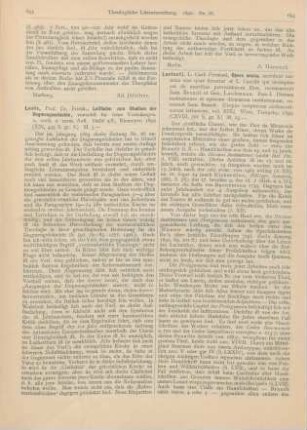 653-654 [Rezension] Loofs, Friedr., Leitfaden zum Studium der Dogmengeschichte, zunächst für seine Vorlesungen. 2., verb. u. verm. Aufl