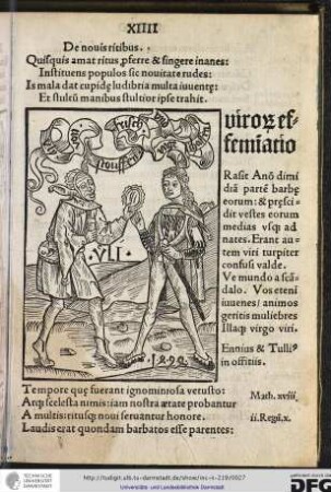 Quisquis amat ritus proferre et fingere inanes, instituens populos sic novitate rudes...