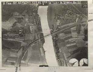 Eisenbahnbrücke südlich Großprüfening bei Regensburg (mit Einzeichnungen) (2500 m)