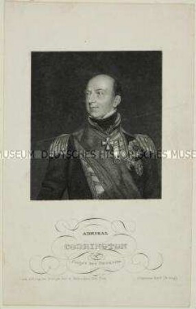 Porträt des britischen Admirals Edward Codrington