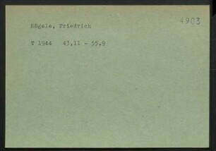 Rögele, Friedrich