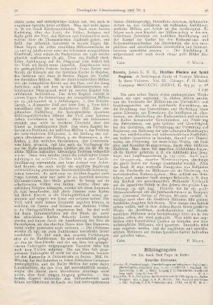 92 [Rezension] Dennis, James S., Christian Missions and Social Progress. Vol. III