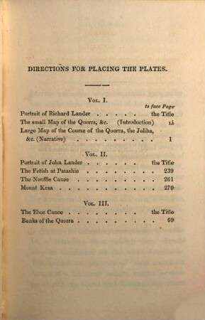 Journal of an expedition to explore the course and termination of the Niger : with a narrative of a voyage down that river to its termination ; in three volumes, illustrated with engravings and maps, 1