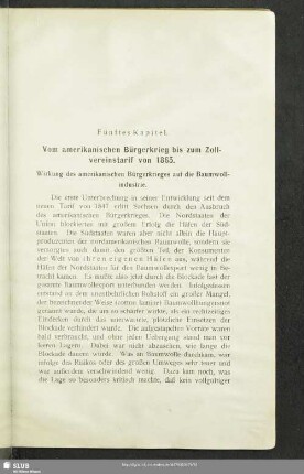Fünftes Kapitel : Vom amerikanischen Bürgerkrieg bis zum Zollvereinstarif von 1865