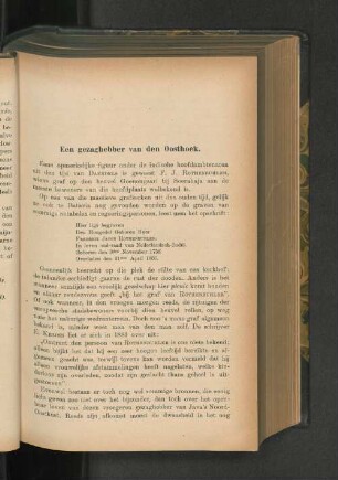 Een gezaghebber van den Oosthoek, door S. Kalff.
