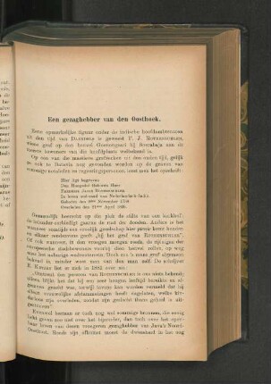 Een gezaghebber van den Oosthoek, door S. Kalff.