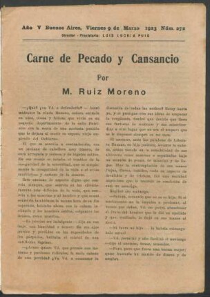 1923027200: Carne de pecado y cansancio