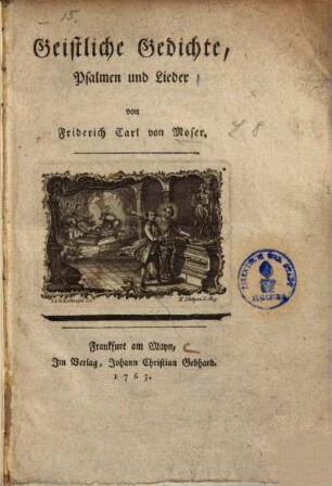 Geistliche Gedichte, Psalmen und Lieder