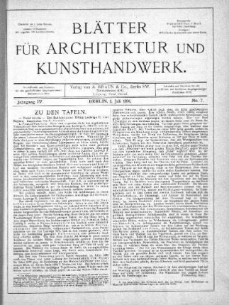 No 7, 1. Juli 1891
