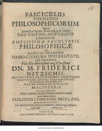 Fasciculus Thematum Philosophicorum