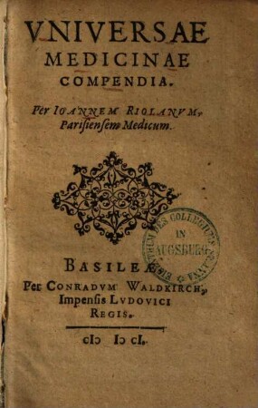 Universae medicinae compendia