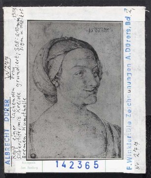 Albrecht Dürer: Kopf einer lacheden Frau. Bremen, Kunsthalle