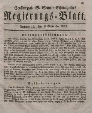 Nr. 16 : 6. September 1822