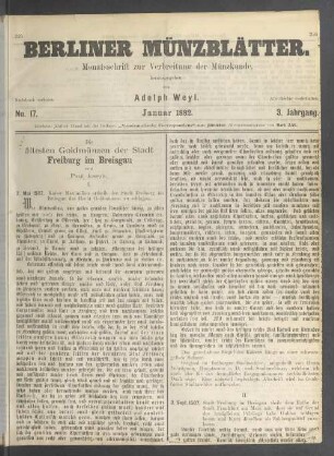 No. 17. Januar 1882