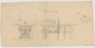 Thiersch, August ; Berchtesgaden (Bayern); Wohnhaus Woworsky - Tisch (Ansicht, Perspektive)