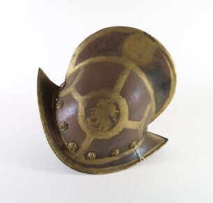 Morion mit vergoldetem Sachsenwappen