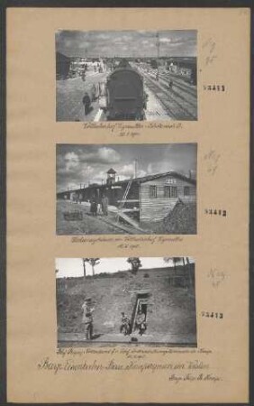 Reparaturen an der Kleinbahn Vigneulles - St. Maurice s.l. Côtes, Mai 1915: Vollbahn Vigneulles, Blick nach Osten