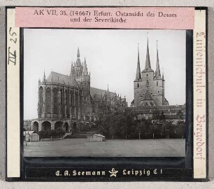 Erfurt, Ostansicht des Domes und der Severikirche (Seestern-Nr. 14667, Serie AK VII)