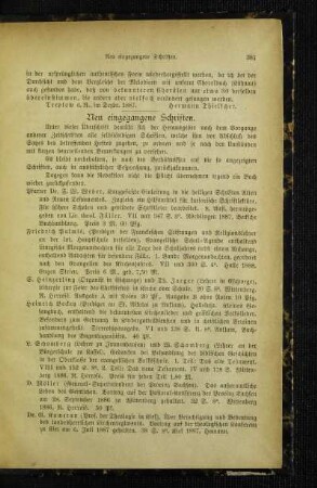 Neu eingegangene Schriften