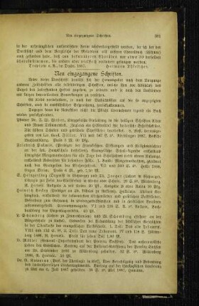 Neu eingegangene Schriften