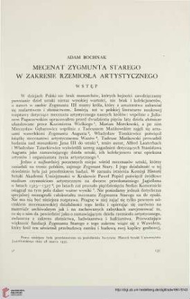 2: Mecenat Zygmunta Starego w zakresie rzemiosła artystycznego