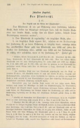 Fünftes Kapitel. Das Pfandrecht