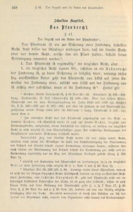 Fünftes Kapitel. Das Pfandrecht