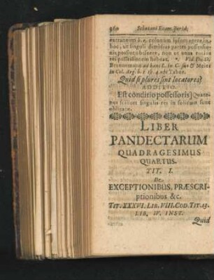 Liber Pandectarum Quadragesimus Quartus.
