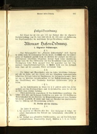 Polizei-Verordnung.