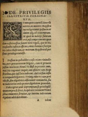 De iure singulari brevis ennaratio