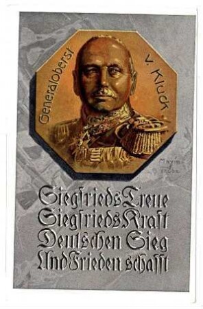 Nr. 143: Generaloberst von Kluck (Silberstein)