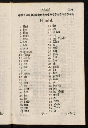 101-112, Honiel