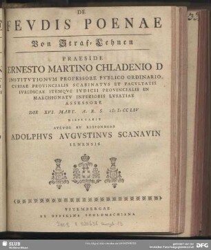 De Fevdis Poenae