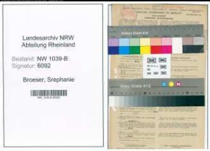 Entnazifizierung Srephanie Broeser , geb. 17.06.1898 (Lehrerin)