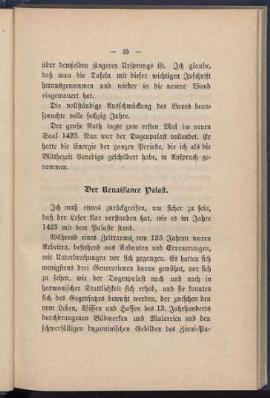 Der Renaissance Palast.