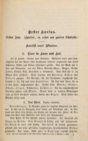Der erste Unterricht in der Naturgeschichte : ein Wiederholungs- und Übungsbuch für die Hand der Schüler und Schülerinnen an Volks- und höheren Töchterschueln, sowie verwandten Anstalten, 1