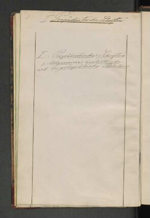 1. Allgemeine einleitende und encyclopädische Bücher