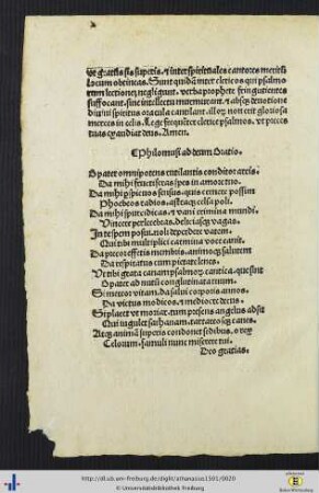 Jacobus Locher: Philomusi ad deum Oratio.
