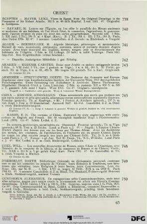 Orient (Nr. 739-928)