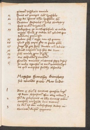 Disputatio contra scholasticam theologiam, vom 4. September 1517