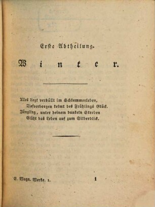 Ernst Wagner's sämmtliche Schriften, 1. Wilibald's Ansichten des Lebens : erster Theil